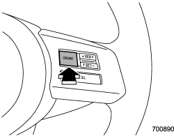 1. Press the “CRUISE” main switch button.