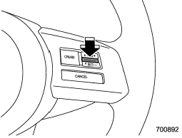 3. Press the “RES/SET” switch to the “SET” side and release it. Then release